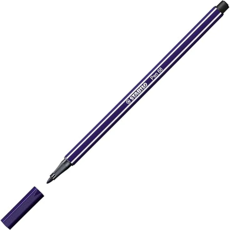 STABILO Pen 68, Premium-Filzstift für kreative Projekte, preußischblau – Bild 2