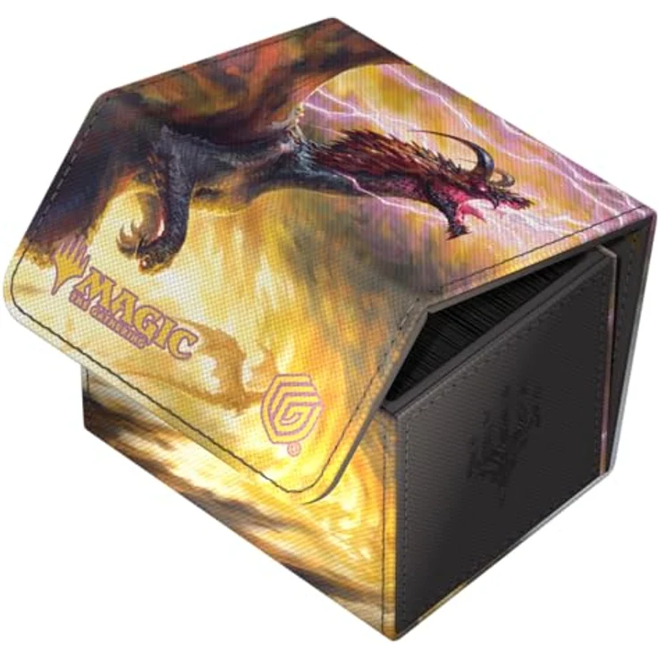 Ultimate Guard Sidewinder 100+ Xenoskin Magic: The Gathering "Tarkir: Dragonstorm" Ghostfire - Stormscale Scion, Designed for 100 Double-Sleeved Cards, Xenoskin Material mit Mikrofaser-Innenfutter, Magnetverschluss – Bild 3