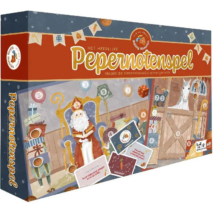 Making Memories Pepernotenspel, Brettspiel für die ganze Familie, geeignet für 2–6 Spieler, ab 6 Jahren, aus robustem Karton