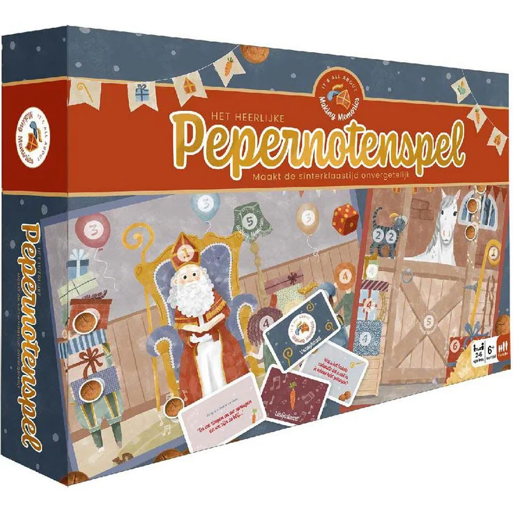 Making Memories Pepernotenspel, Brettspiel für die ganze Familie, geeignet für 2–6 Spieler, ab 6 Jahren, aus robustem Karton