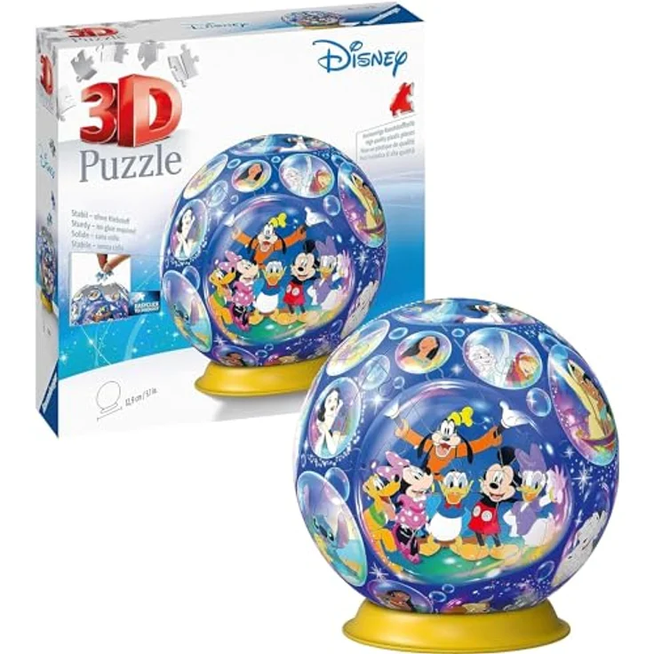Ravensburger 3D Puzzle 11561 - Puzzle-Ball Disney Charaktere - 72 Teile - Puzzle-Ball für Disney-Fans ab 6 Jahren – Bild 2