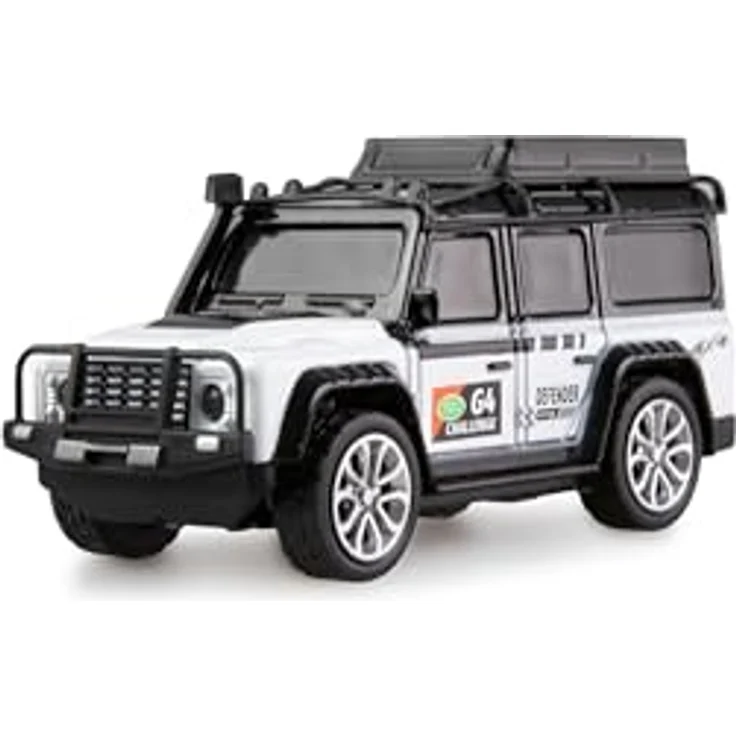 Amewi RC Geländewagen Die Cast ferngesteuert 1:64 RTR weiß, Metallkarosserie, 3 Geschwindigkeiten, bis zu 60 Minuten Fahrzeit – Bild 3