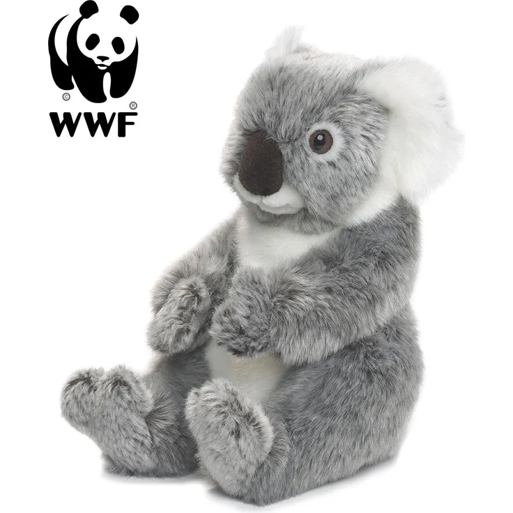 WWF Koala Plüschtier 22cm, weiß, nachhaltig recycelt, Kuscheltier zur Unterstützung des Tierschutzes