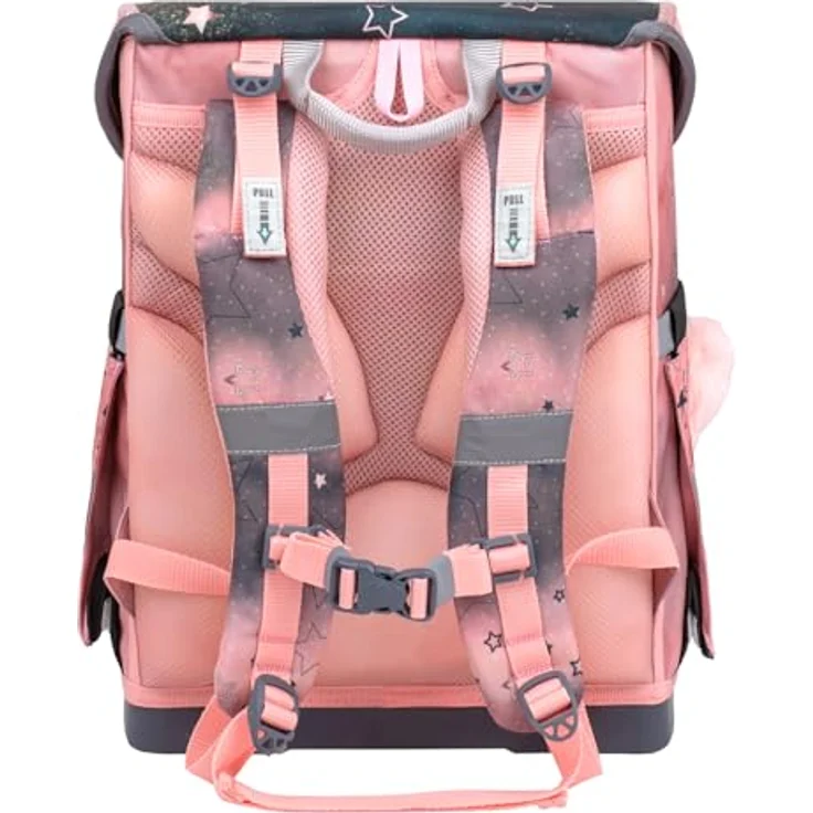 Belmil Schulranzen "Compact" 2025, 4tlg. mit Magnetverschluss, Ballerina Design, leicht, ergonomisch, für die 1. Klasse – Bild 8