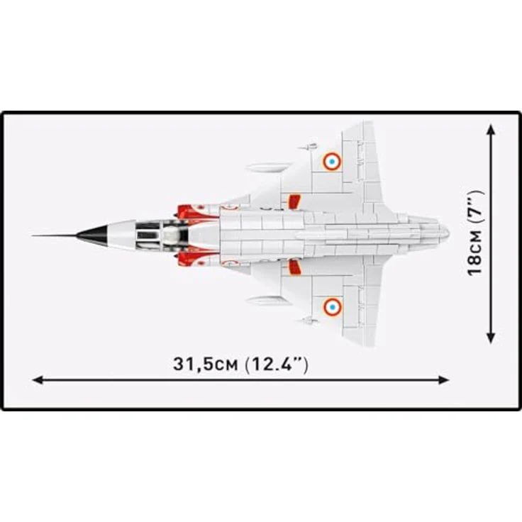 COBI Mirage III C, Modellflugzeug aus Bausteinen, made in EU – Bild 5