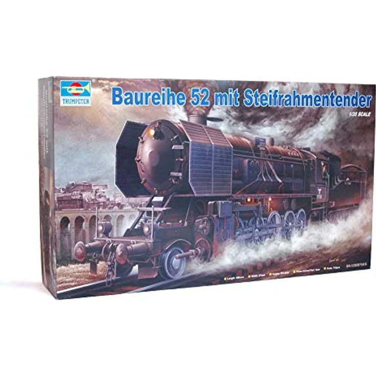 Trumpeter Kriegslokomotive BR52, Plastikmodellbausatz mit hoher Detailtreue, einfach handhabbar – Bild 2