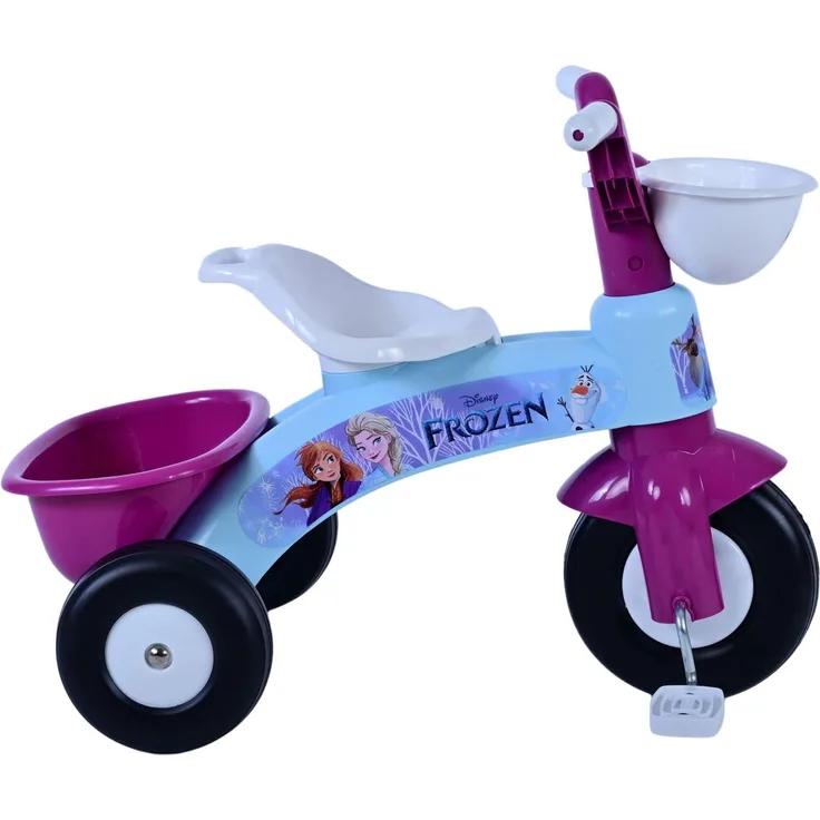 Volare Kinderfahrrad Dreirad Disney Frozen Fahrrad für Mädchen Kinderrad in Blau, offiziell lizenziertes Disney Frozen 2 Dreirad, geeignet für Kinder von 1-3 Jahren, Tragfähigkeit von 25 kg