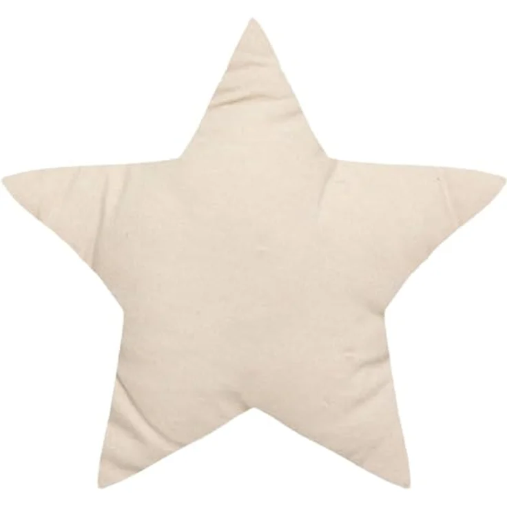 Atmosphera for kids Zierkissen in Sternform, Beige, aus Baumwolle, 40x40 cm, für Kinderzimmer – Bild 2