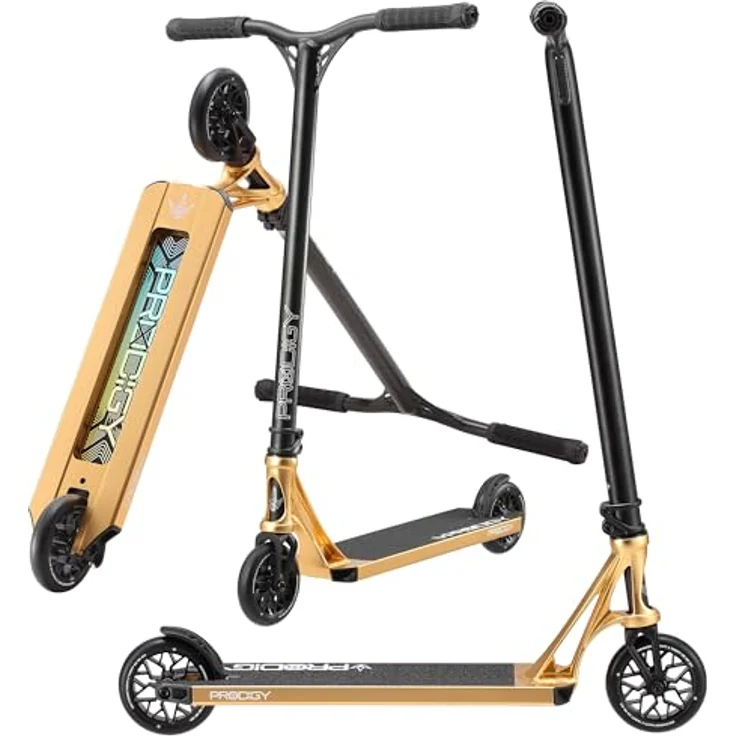 Blunt Prodigy X Complete Scooter, Gold mit hochwertigen Profi-Level-Teilen – Bild 1