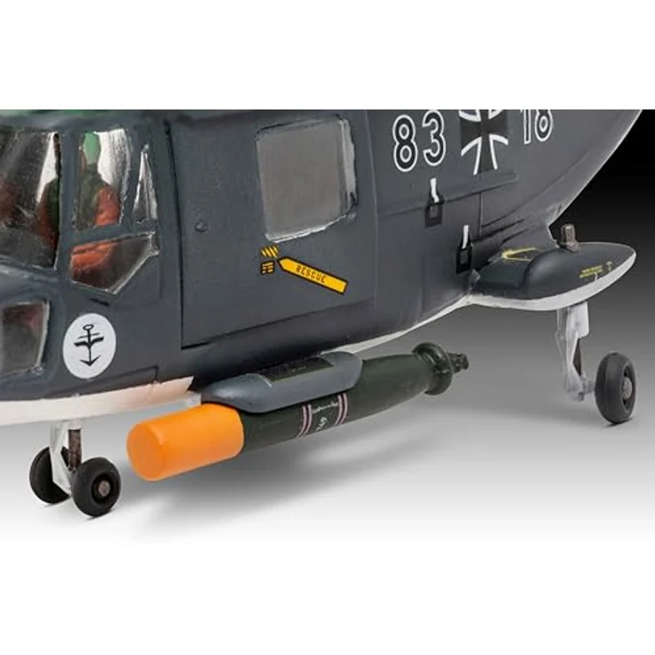 Revell Model Set Westland Lynx, Multitalent Hubschrauber mit drehbarem Rotor und detaillierten Abziehbildern für deutsche Version – Bild 5