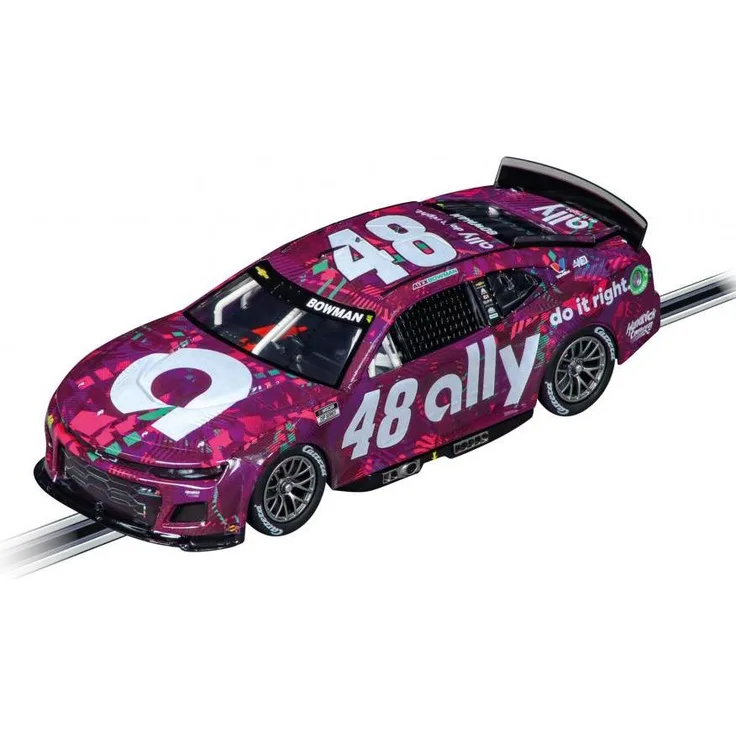 Carrera Evolution Cars NASCAR Camaro NextGen ZL1, Alex Bowman No.48, 1:32 Maßstab mit doppelten Schleifkontakten und Ersatzteilen