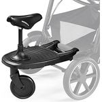 Peg Perego Ride with Me Board-Zubehör, kompatibel mit Veloce & Vivace Kinderwagen, hintere Trittfläche für Kinder bis 22 kg, Schwarz