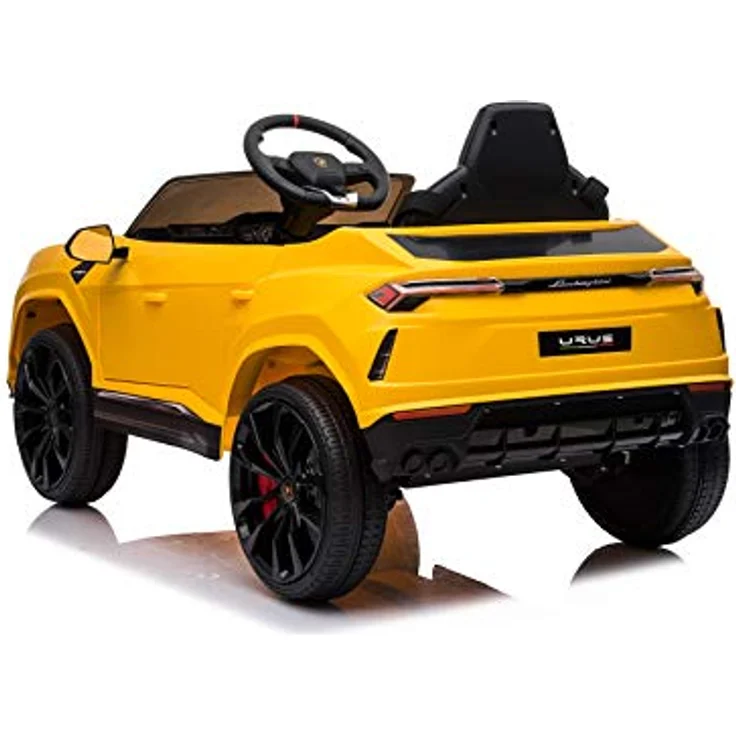 FINOOS Lambo Urus Elektroauto für Kinder, 2 Motoren, 12-V-Batterie, 2,4-GHz-Fernsteuerung (Gelb) – Bild 3