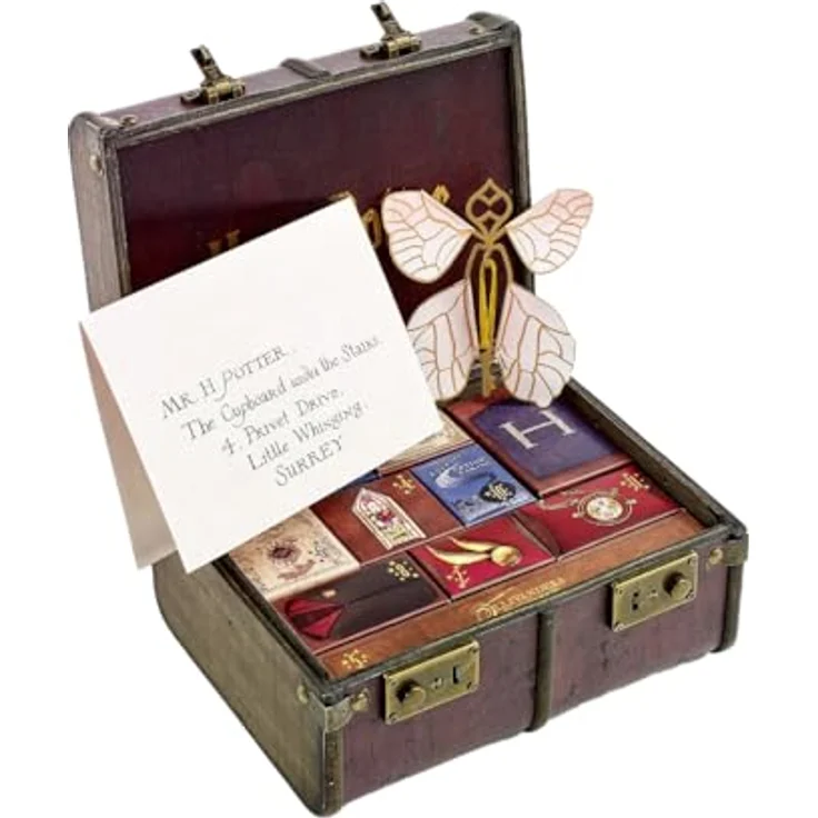 Carat Harry Potter Hogwarts Trunk, offizieller Adventskalender mit Schmuck und Merchandise, ca. 13 x 18 x 23 cm – Bild 3