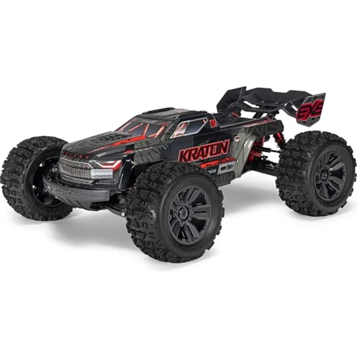 ARRMA 1:8 Kraton 6S EXB, ferngesteuerter Basher Monster Truck mit Brushless Motor, Clipless Body, 4x4 Antrieb, rot eloxierte Aluminium-Teile, ohne Akku und Ladegerät – Bild 1
