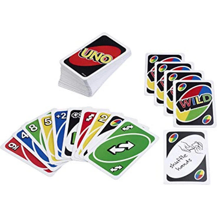 Mattel Games MTL-TOY05 UNO Kartenspiel, transparent, 200 g, MAT41001M – Bild 1