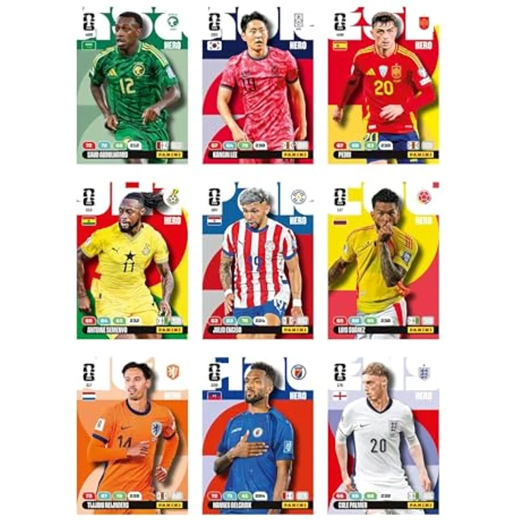 Panini FIFA-Weltmeisterschaft 2026 Adrenalyn XL Fat Pack, 26 offizielle Trading Cards für Sammler – Bild 6