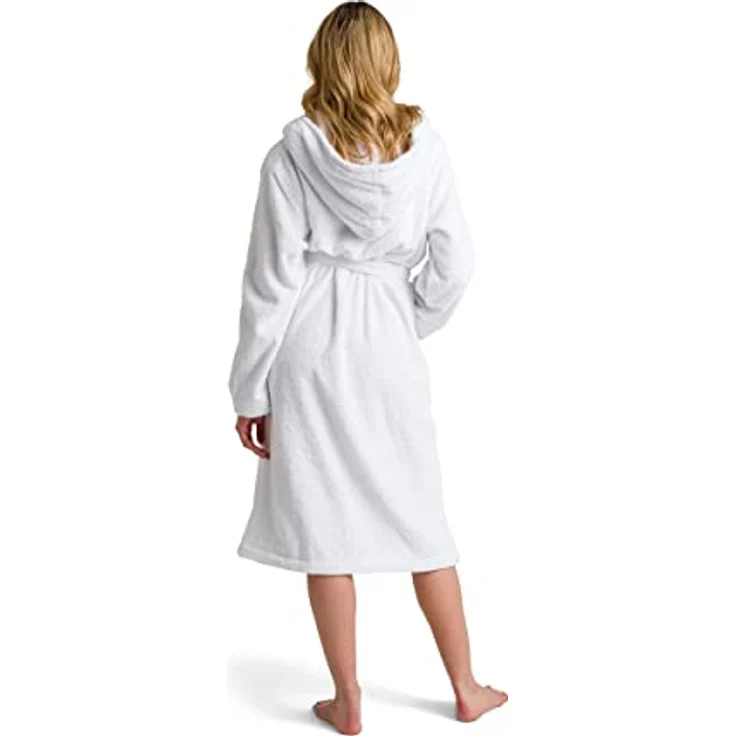 MÖVE Kapuzenmantel Superwuschel, Weiß, aus Premium Baumwolle, Gr. S, unisex, Oeko-Tex® Standard 100, saugfähig und pflegeleicht – Bild 3