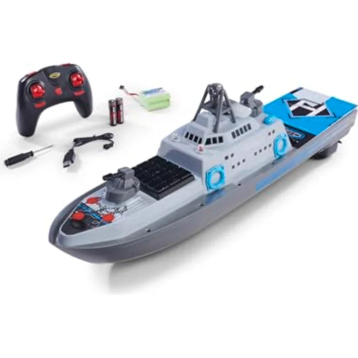 Carson 500108050 RC- Küstenwache 2.4G 100% RTR - Ferngesteuertes Boot, RC Boot, Ferngesteuertes Boot für Kinder und Erwachsene, inklusive Fernsteuerung – Bild 1