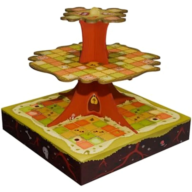 ALBI 62120 Nutventure, 3D-Kinderspiel mit 3D-Baum, interaktives Taktikspiel für 2–4 Spieler ab 6 Jahren, ideales Familienspiel – Bild 3