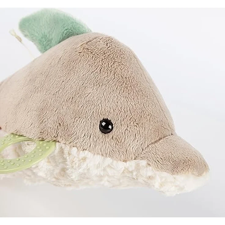 sigikid Aktiv-Delfin, Kuscheltier in Gelb mit abwechslungsreichen Spielmöglichkeiten – Bild 4