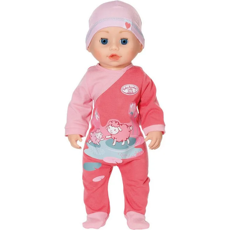 ZAPF Babypuppe, lebensechte Funktionen und weiche Stoffkleidung, rosa