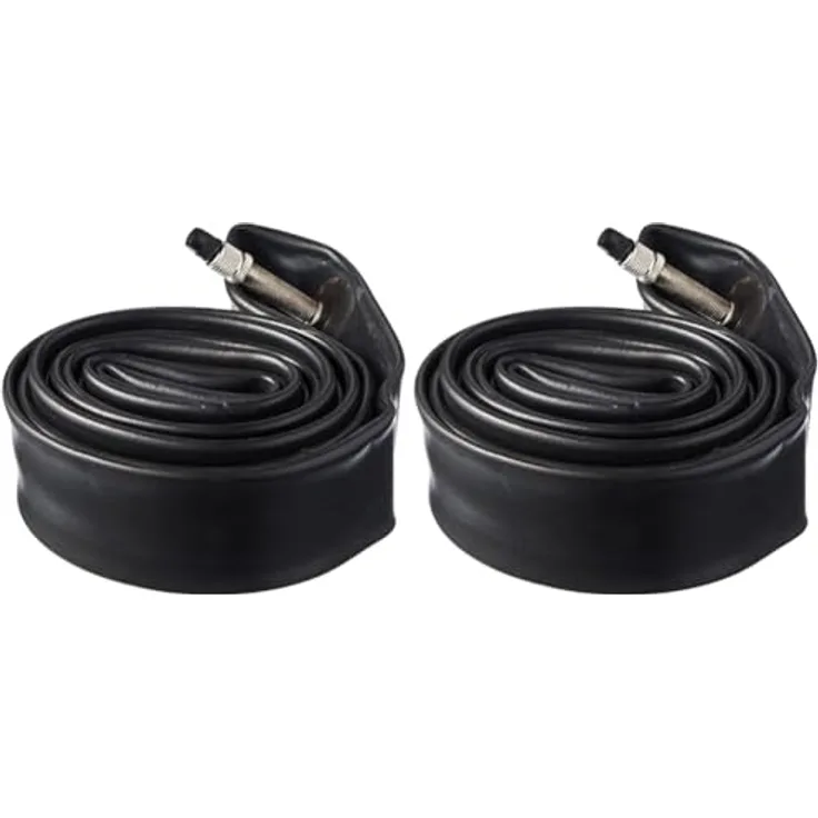 Prophete Fahrradschlauch, 28" Dunlopventil, 28 x 1,75 x 2 (47-622), Gruppenschlauch, für City- und Trekkingbikes, Farbe schwarz