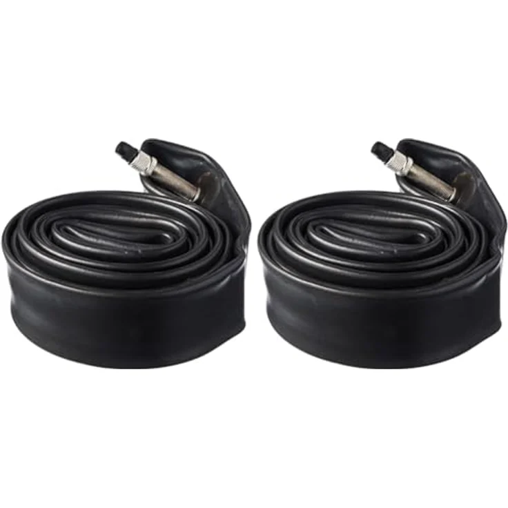 Prophete Fahrradschlauch, 28" Dunlopventil, 28 x 1,75 x 2 (47-622), Gruppenschlauch, für City- und Trekkingbikes, Farbe schwarz – Bild 1