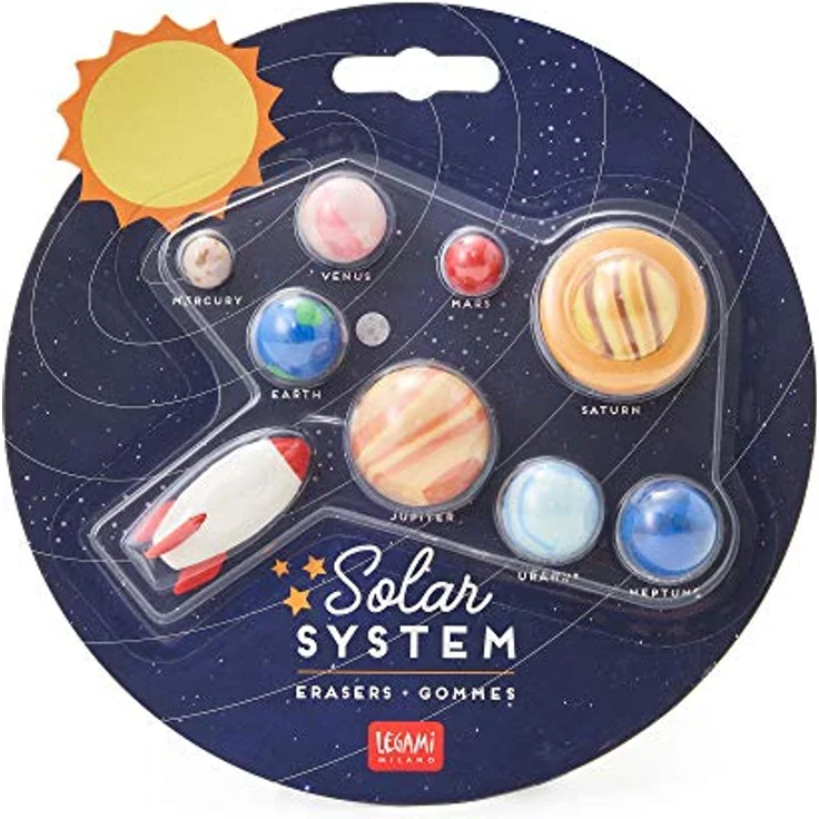 Legami SES0001 Solar System Radiergummi, 9 Stück – Bild 2