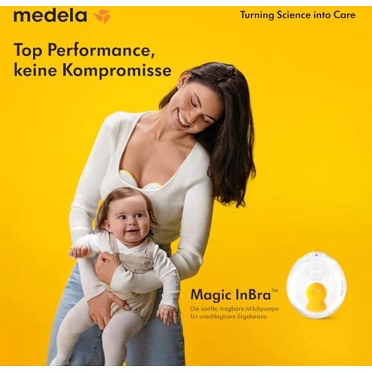 Medela Magic InBra Tragbare Einzel-Milchpumpe mit FluidFeel-Technologie, App-Konnektivität, Sensorsteuerung, ultraleicht (200g) und leise in Krankenhausqualität – Bild 2