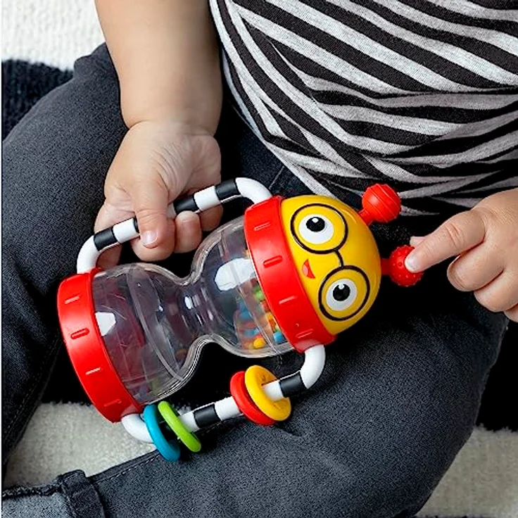 Baby Einstein Rattle Cal's Sensory Shake-up™, Aktivitätsrassel für sensorische Stimulation – Bild 6