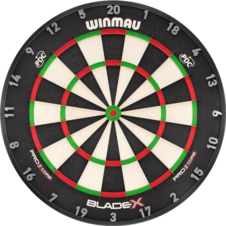 WINMAU Blade X, Professionelle PDC-Turnier Steeldartscheibe mit Next-Generation Pro Core Konstruktion und 5 Jahre Garantie