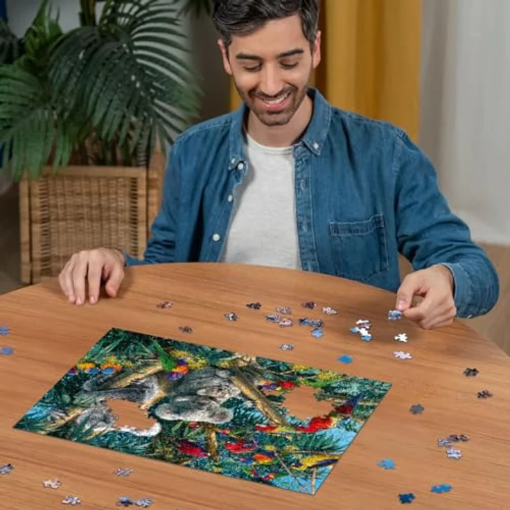Ravensburger Puzzle 12000206 - Koalas im Baum - 500 Teile Puzzle für Erwachsene und Kinder ab 12 Jahren, Tier-Puzzle, bunte Landschaftsmotive, reflexfreies Puzzlebild, recycelte Pappe, Format 49,30 cm x 36,20 cm – Bild 4