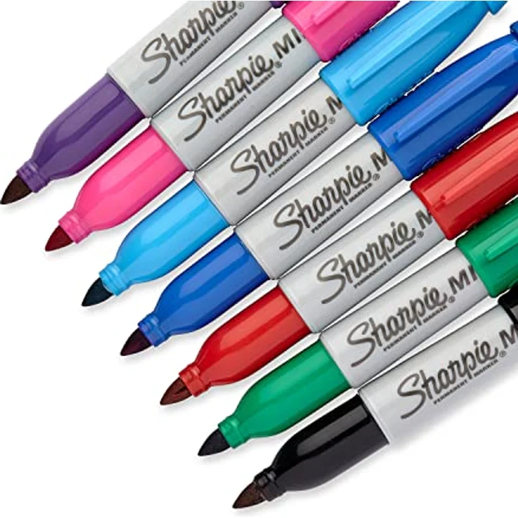 Sharpie Mini Permanent Marker | feine spitz | gemischte Farben | 72er-Kanister – Bild 3