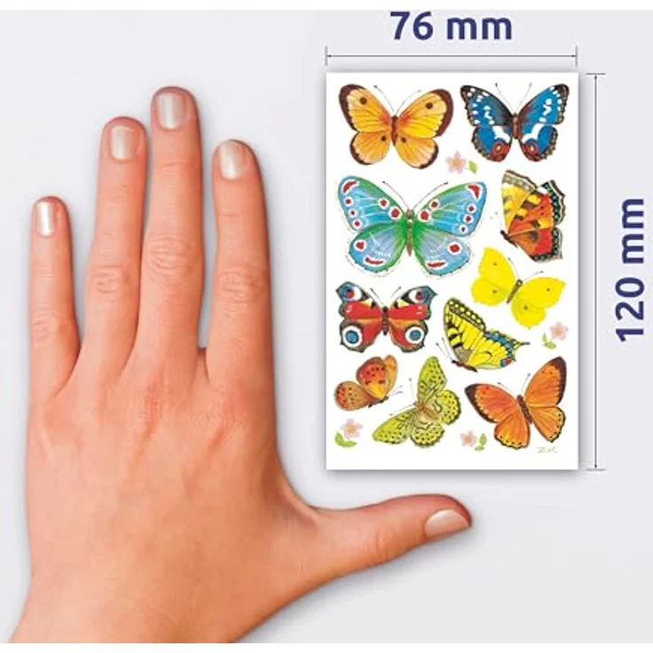 Schmetterlinge Papier Sticker – Bild 3