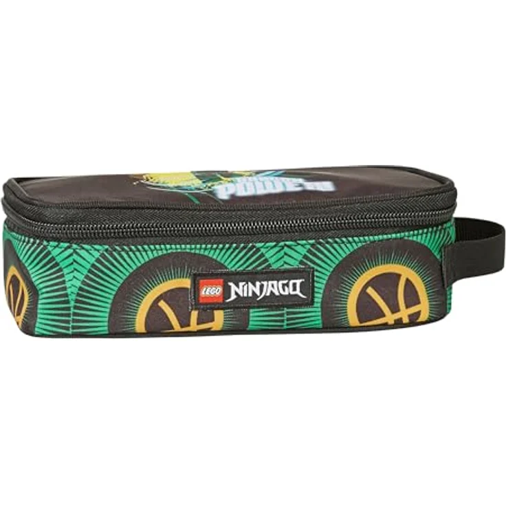 SKANDO BAGS LEGO® NINJAGO® Federmäppchen Dragon Power, quadratisch mit großem Fach, Namensschild & Tragegriff, 21 x 6 x 10 cm, für Schule & Kindergarten – Bild 4