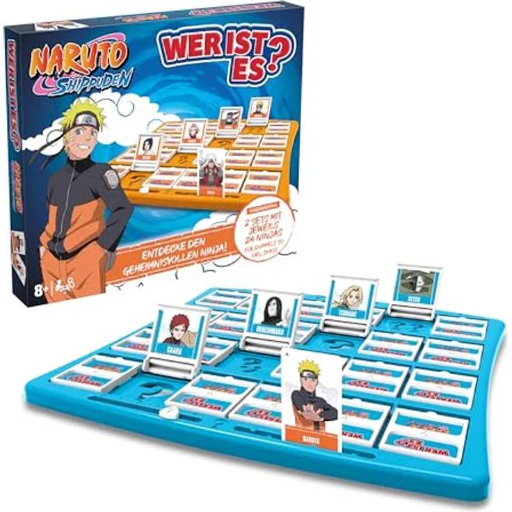 Winning Moves Wer ist es? Naruto Edition, Brettspiel mit 48 Naruto-Charakteren für 2 Spieler ab 8 Jahren, Deutsch – Bild 2
