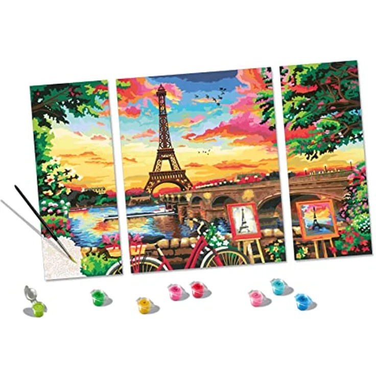 Ravensburger 20134 - CreArt Malen nach Zahlen, Paris Reflections, Malset – Bild 3