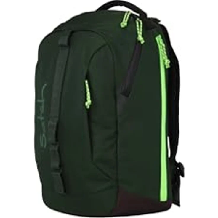 Satch con:next Schulrucksack, ergonomisch, wasserdicht, leicht, mit Laptopfach und Heftebox, Urban Green - Grün – Bild 2