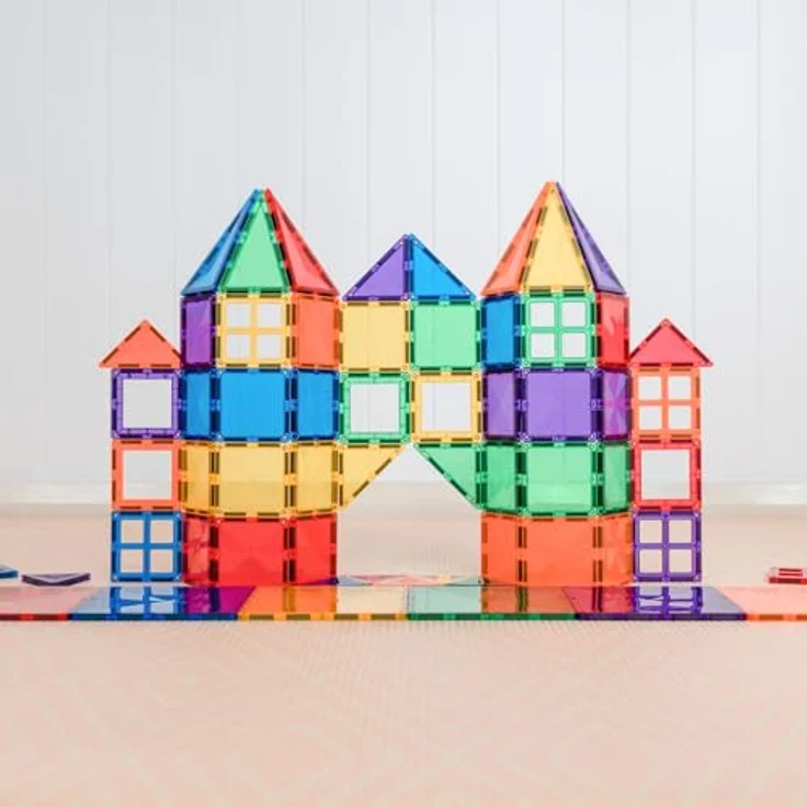 Connetix Magnetspielbausteine Rainbow Starter Pack, verstärkte Magnete pädagogisches Lernspiel, (Open Play, 60 Teile), ab 3 Jahren - Preisvergleich – Bild 5