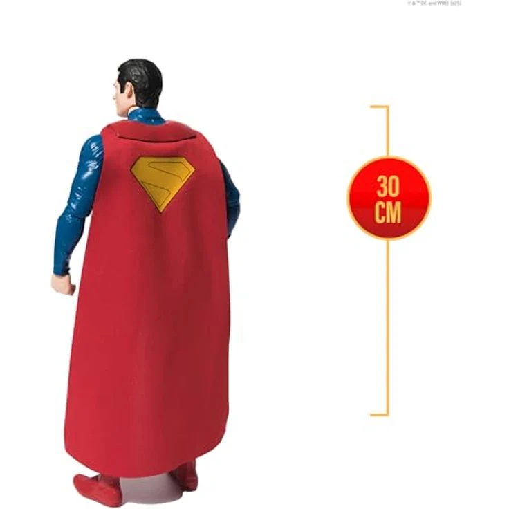 DC Comics Superman Action-Figur, 30 cm, mit 11 Bewegungspunkten und Stoffumhang, Spielzeug für Kinder ab 4 Jahren – Bild 3