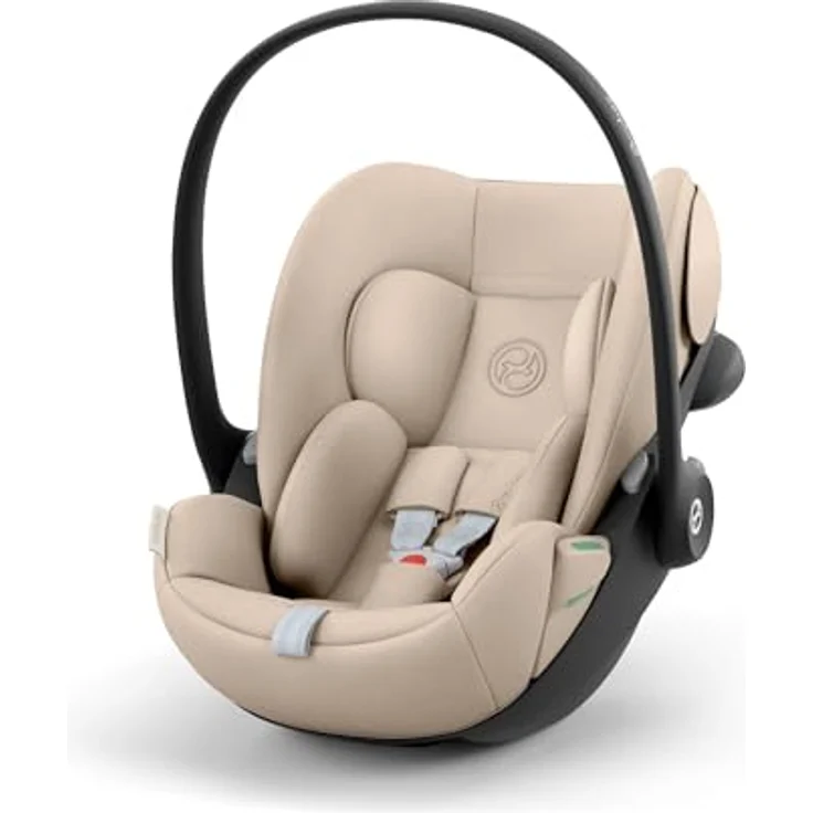 Cybex Cloud G3 i-Size Babyschale, 0-13 kg, Liegeposition, 180° Drehung, Sonnenverdeck, Almond Beige – Bild 1