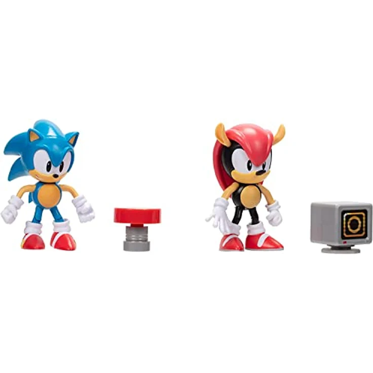Jakks Pacific Sonic und Classic Mighty, Sammelfigur 2er-Pack, mehrfarbig, 10 cm – Bild 2