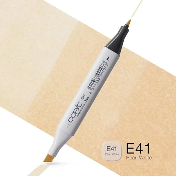 Copic Classic Marker Typ E - 41, Pearl White, professioneller Layoutmarker mit dualer Spitze, wischfeste und schnelltrocknende Tinte – Bild 2