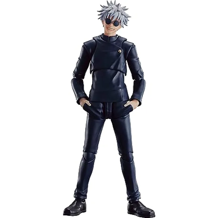TAMASHII NATIONS - Jujutsu Kaisen - S.H.Figuarts - Satoru Gojo: Jujutsu Technical High School, Sammelfigur mit 4 optionalen Ausdrücken und Handyzubehör, schwarz