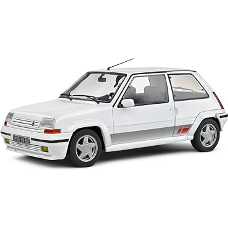 Solido 1:18 Renault 5 GT Turbo MK2 1989, Die-Cast Modellfahrzeug, weiß, mit Fensterkarton und Kunststoffsockel – Bild 1