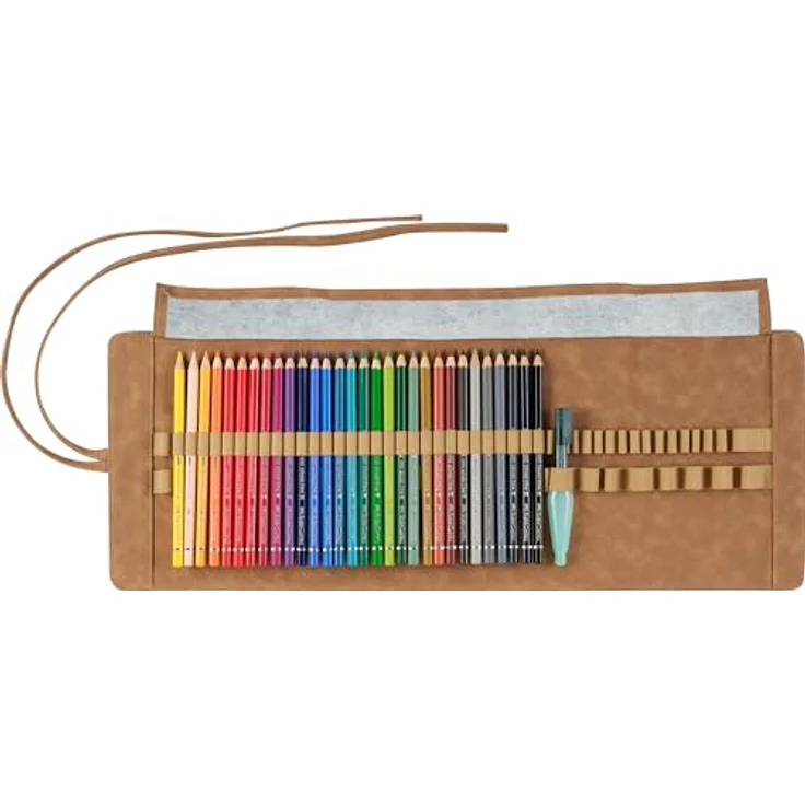 Faber-Castell 117530 - Aquarellstift Albrecht Dürer, 30 Stifte inklusive Stifterolle aus Kunstleder und Wassertankpinsel, hochwertige Pigmente, wasservermalbar – Bild 4