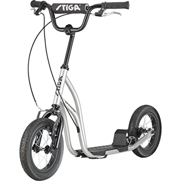 STIGA Air Scooter ST 12" Roller Silber/Schwarz, mit wartungsfreien Vollgummireifen und Handbremse – Bild 2