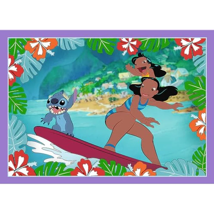 Trefl 4 in 1 Puzzle - Lilo & Stitch, mit 4 unabhängigen Puzzlespielen – Bild 5