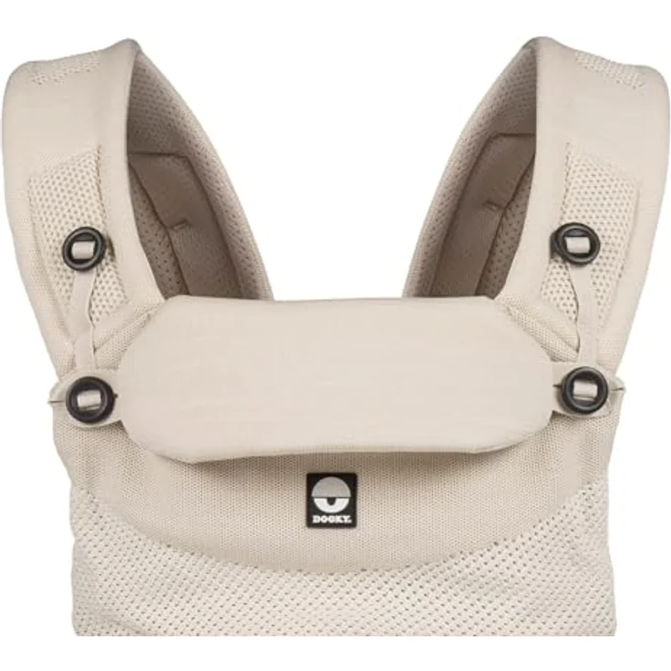Dooky Terra Nova Stretch-Strick-Babytrage, ergonomisch verstellbar, für 0-3 Jahre, beige – Bild 4